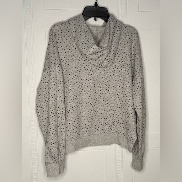 United Colors Of Benetton Gray Polka Dot Hooded Sweatshirt Girls 3XL 13Y-14Y - Picture 4 of 12